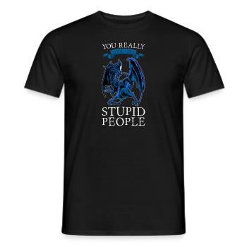 Dragon Dragon Mythical Creature Gift - Men's T-Shirt - black - Front - AI Model Male 178 light (178cm)