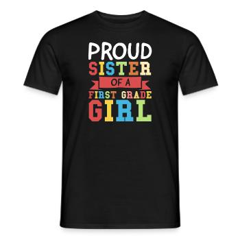 Graduation gift of the first class for the 1. - Men's T-Shirt - black - Front - AI Model Male 178 light (178cm)
