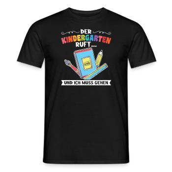 Kindergarten Anfang Kita-Anfänger Geschenk - Männer T-Shirt - Schwarz - Vorne - AI Model Male 178 light (178cm)