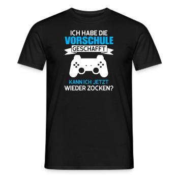 Vorschule Gaming Vorschüler Geschenk - Männer T-Shirt - Schwarz - Vorne - AI Model Male 178 light (178cm)