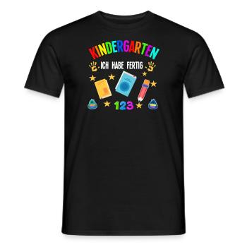 Kindergarten Abschluss Kita-Abschluss Geschenk - Männer T-Shirt - Schwarz - Vorne - AI Model Male 178 light (178cm)