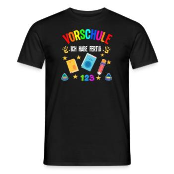 Vorschule Abschluss Vorschüler Geschenk - Männer T-Shirt - Schwarz - Vorne - AI Model Male 178 light (178cm)