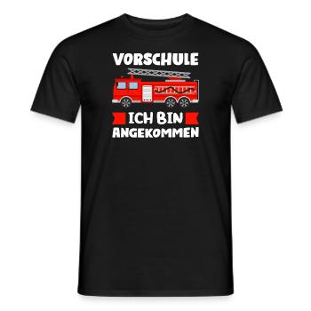 Vorschule Feuerwehr Vorschüler Geschenk - Männer T-Shirt - Schwarz - Vorne - AI Model Male 178 light (178cm)