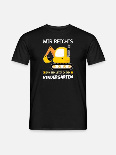 Kindergarten Bagger Kindergartenkind Geschenk - Männer T-Shirt - Schwarz