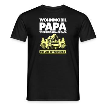Camper Papa Wohnmobil Geschenk - Männer T-Shirt - Schwarz - Vorne - AI Model Male 178 light (178cm)
