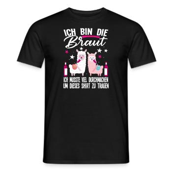 Braut Schaf Team Braut Geschenk - Männer T-Shirt - Schwarz - Vorne - AI Model Male 178 light (178cm)