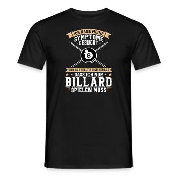 Billard Spiel Billard Billard Spiel Geschenk - Männer T-Shirt - Schwarz - Vorne - AI Model Male 178 light (178cm)