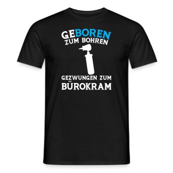 Zahn Zahnarzt Bohren Zahn Geschenk - Männer T-Shirt - Schwarz - Vorne - AI Model Male 178 light (178cm)