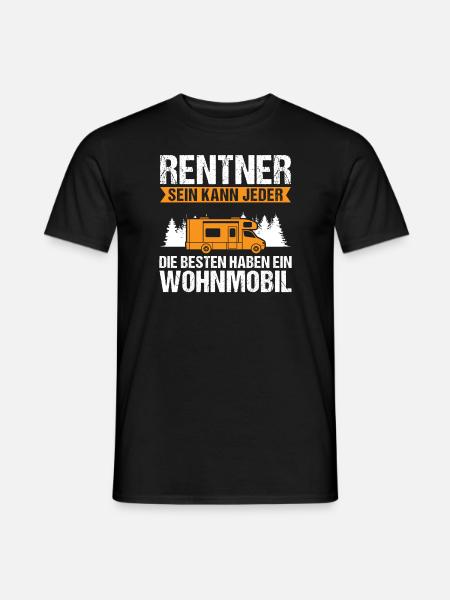 Campen camper Wanderung Geschenk - Männer T-Shirt - Schwarz