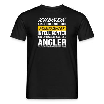 Schwedisch Angler Angeln Schweden Geschenk - Männer T-Shirt - Schwarz - Vorne - AI Model Male 178 light (178cm)