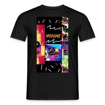 10trayant Style Streetart 4000 - T-shirt homme - noir - Devant - AI Model Male 178 light (178cm)