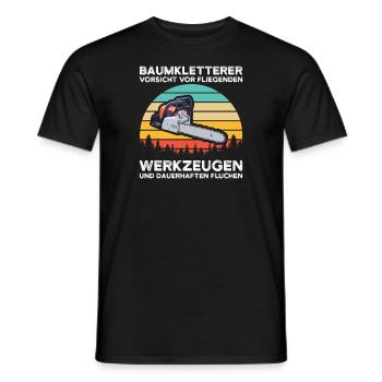 Baumkletterer Arborist Waldarbeiter Geschenk - Männer T-Shirt - Schwarz - Vorne - AI Model Male 178 light (178cm)