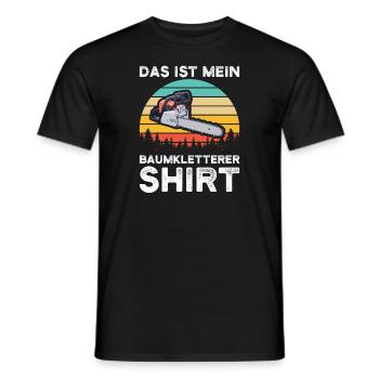 Baumkletterer Arborist Baumklettern Geschenk - Männer T-Shirt - Schwarz - Vorne - AI Model Male 178 light (178cm)