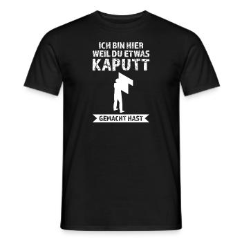 Fliesenleger Beruf Fliesenlegen Geschenk - Männer T-Shirt - Schwarz - Vorne - AI Model Male 178 light (178cm)