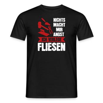 Fliesenleger Beruf Plattenleger Geschenk - Männer T-Shirt - Schwarz - Vorne - AI Model Male 178 light (178cm)
