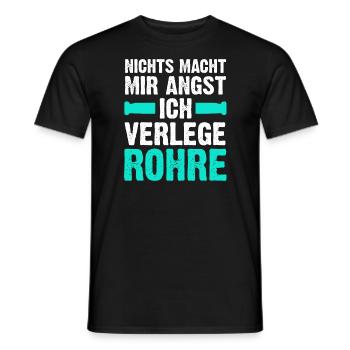 Klempner Beruf Installateur Geschenk - Männer T-Shirt - Schwarz - Vorne - AI Model Male 178 light (178cm)