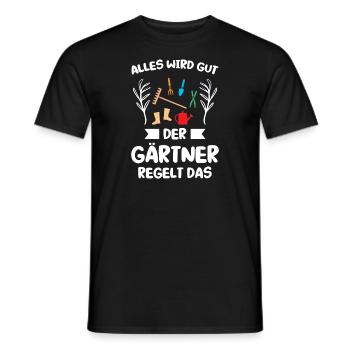 Gartenarbeit Garten Gartenliebhaber Geschenk - Männer T-Shirt - Schwarz - Vorne - AI Model Male 178 light (178cm)