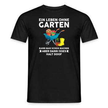 Gartenarbeit Garten Landschaftsgärtner Geschenk - Männer T-Shirt - Schwarz - Vorne - AI Model Male 178 light (178cm)