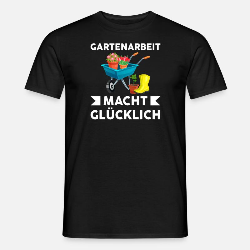 Gartenarbeit Garten Gartenbau Geschenk - Männer T-Shirt - Schwarz
