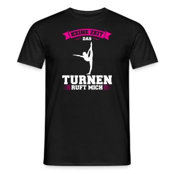 Turnen Mädchen Turnerin Geschenk - Männer T-Shirt - Schwarz - Vorne - AI Model Male 178 light (178cm)