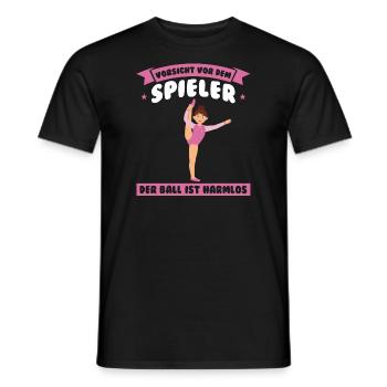 Turnen Mädchen Turnerinnen Geschenk - Männer T-Shirt - Schwarz - Vorne - AI Model Male 178 light (178cm)