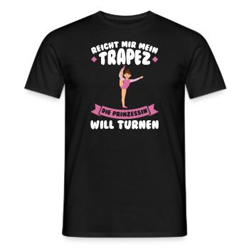 Turnen Mädchen Turnerin Geschenk - Männer T-Shirt - Schwarz - Vorne - AI Model Male 178 light (178cm)