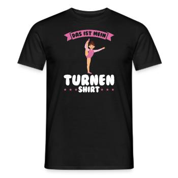 Turnen Mädchen Turnerinnen Geschenk - Männer T-Shirt - Schwarz - Vorne - AI Model Male 178 light (178cm)