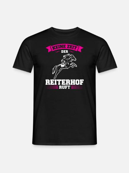 Reiten Mädchen Reiterin Geschenk - Männer T-Shirt - Schwarz