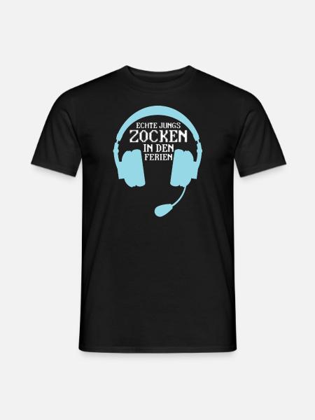 Gaming Zocken Konsole Geschenk - Männer T-Shirt - Schwarz