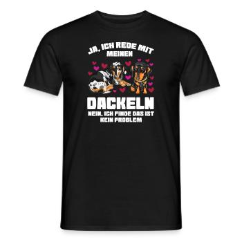 Dackel Hund Dackel Liebhaber Geschenk - Männer T-Shirt - Schwarz - Vorne - AI Model Male 178 light (178cm)