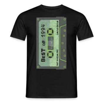 1998 Anniversaire - T-shirt homme - noir - Devant - AI Model Male 178 light (178cm)