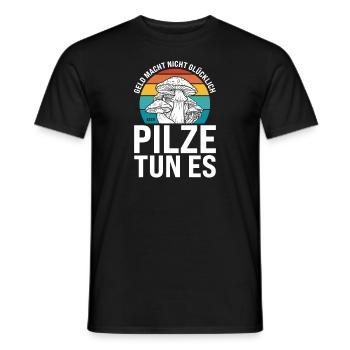 Pilze Sammeln Pilzjagd Geschenk - Männer T-Shirt - Schwarz - Vorne - AI Model Male 178 light (178cm)