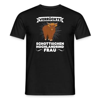 Rind Schottisches Hochlandrind Bauernhof Geschenk - Männer T-Shirt - Schwarz - Vorne - AI Model Male 178 light (178cm)