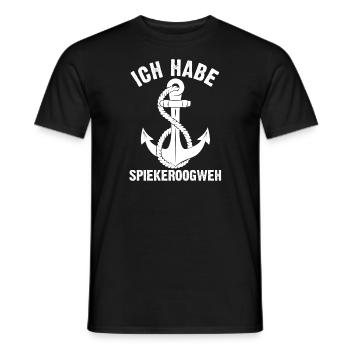 Spiekeroog Norddeutschland Anker Geschenk - Männer T-Shirt - Schwarz - Vorne - AI Model Male 178 light (178cm)