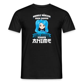 Otaku Japan Anime Merch Anime Merch Geschenk - Männer T-Shirt - Schwarz - Vorne - AI Model Male 178 light (178cm)