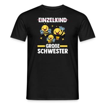 Schwester Bienen Große Schwester Geschwister Gesch - Männer T-Shirt - Schwarz - Vorne - AI Model Male 178 light (178cm)