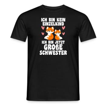 Schwestern Fuchs grosse Schwester Fuchs Geschenk - Männer T-Shirt - Schwarz - Vorne - AI Model Male 178 light (178cm)