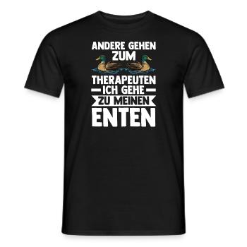 Ente Bauer Enten Ente Geschenk - Männer T-Shirt - Schwarz - Vorne - AI Model Male 178 light (178cm)