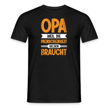 Opas Opa Opas Geschenk - Männer T-Shirt - Schwarz - Vorne - AI Model Male 178 light (178cm)