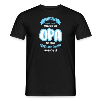 Opas Opa Opas Geschenk - Männer T-Shirt - Schwarz - Vorne - AI Model Male 178 light (178cm)