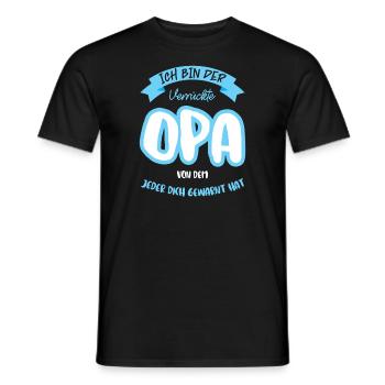 Opas Opa Opas Geschenk - Männer T-Shirt - Schwarz - Vorne - AI Model Male 178 light (178cm)