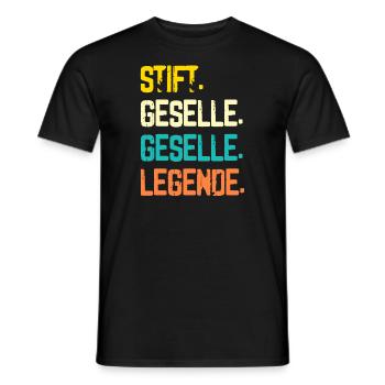 Geselle 2023 Geselle Geselle bestanden Geschenk - Männer T-Shirt - Schwarz - Vorne - AI Model Male 178 light (178cm)
