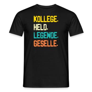 Geselle 2023 Geselle Geselle bestanden Geschenk - Männer T-Shirt - Schwarz - Vorne - AI Model Male 178 light (178cm)