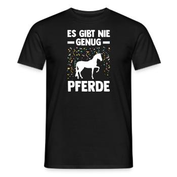 Reiten Pferd Pferde Geschenk - Männer T-Shirt - Schwarz - Vorne - AI Model Male 178 light (178cm)