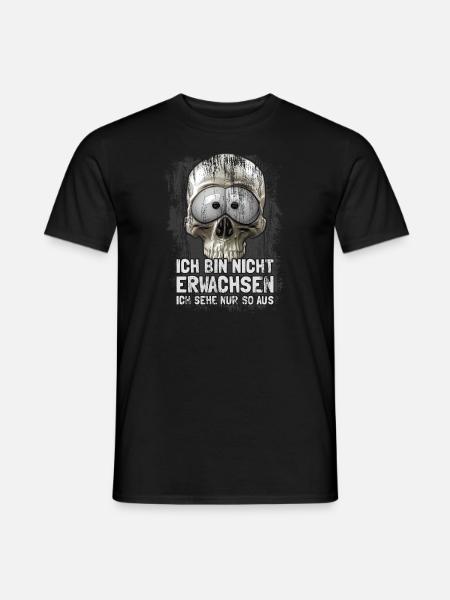 ich bin nicht erwachsen - Männer T-Shirt - Schwarz
