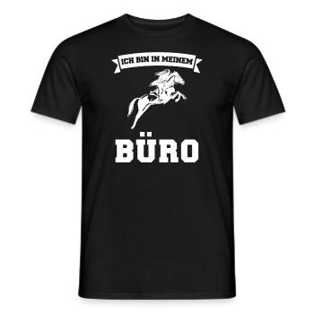 Reiten Pferd Pferde Geschenk - Männer T-Shirt - Schwarz - Vorne - AI Model Male 178 light (178cm)