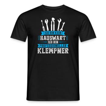 Klempner Beruf Installateur GeschenkKlempner Beruf - Männer T-Shirt - Schwarz - Vorne - AI Model Male 178 light (178cm)