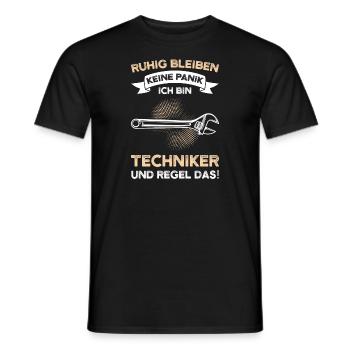 Techniker Beruf Ingenieur Geschenk - Männer T-Shirt - Schwarz - Vorne - AI Model Male 178 light (178cm)