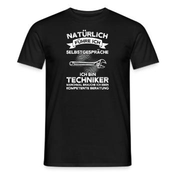 Techniker Beruf Fachmann Technik Geschenk - Männer T-Shirt - Schwarz - Vorne - AI Model Male 178 light (178cm)