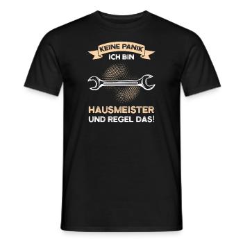 Hausmeister Beruf Handwerker Geschenk - Männer T-Shirt - Schwarz - Vorne - AI Model Male 178 light (178cm)